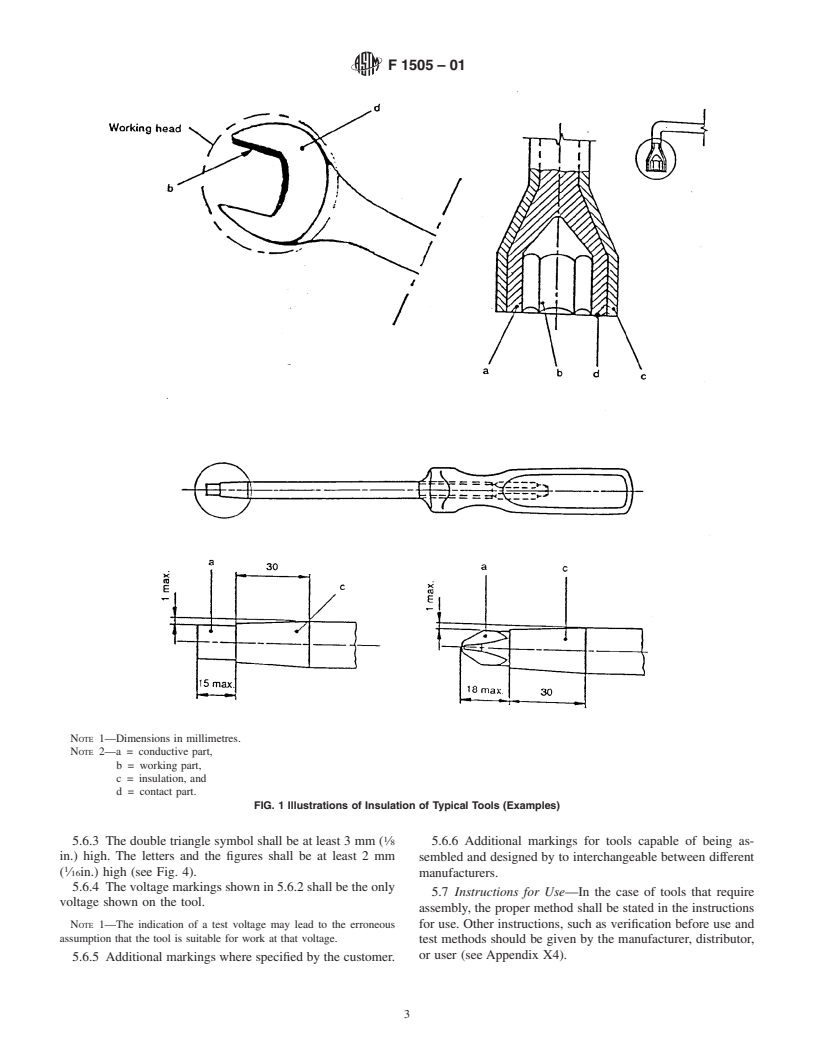 ASTM F1505-01 - Standard Specification for Insulated and Insulating Hand Tools