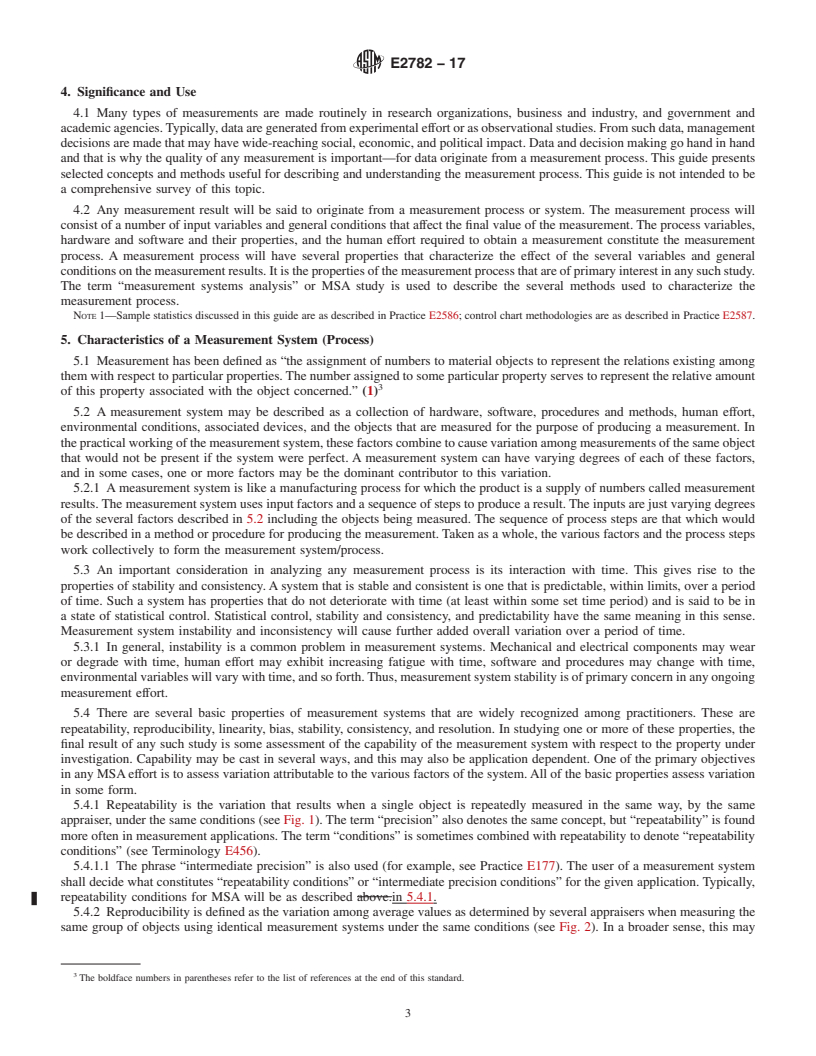 REDLINE ASTM E2782-17 - Standard Guide for  Measurement Systems Analysis (MSA)