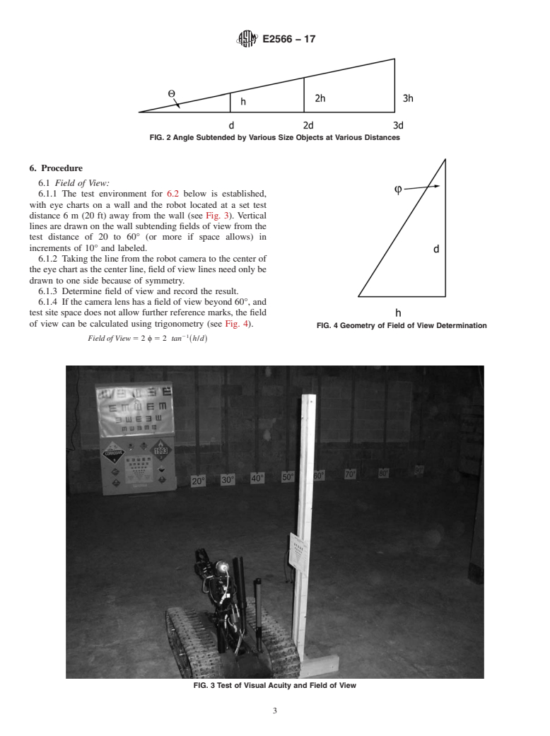 ASTM E2566-17 - Standard Test Method for  Determining Visual Acuity and Field of View of On-Board Video  Systems for Teleoperation of Robots for Urban Search and Rescue Applications