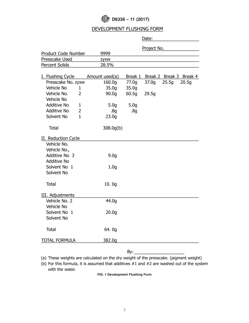 REDLINE ASTM D6336-11(2017) - Standard Practice for  Evaluation of Flushing Vehicles for Pigment Wetting Using   a Vacuum Modified Sigma Blade Mixer