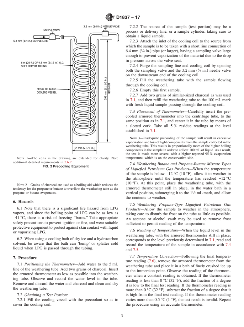 ASTM D1837-17 - Standard Test Method for  Volatility of Liquefied Petroleum (LP) Gases (Withdrawn 2017)