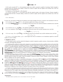 ASTM C1360-17 REDLINE ASTM C1360-17 - Standard Practice for Constant-Amplitude, Axial, Tension-Tension Cyclic Fatigue of Continuous Fiber-Reinforced Advanced Ceramics at Ambient Temperatures - Page 4 preview