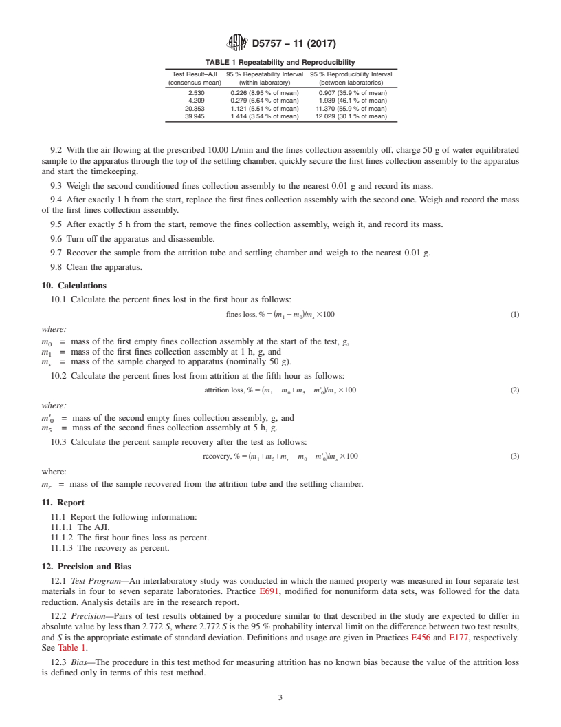 REDLINE ASTM D5757-11(2017) - Standard Test Method for  Determination of Attrition of FCC Catalysts by Air Jets