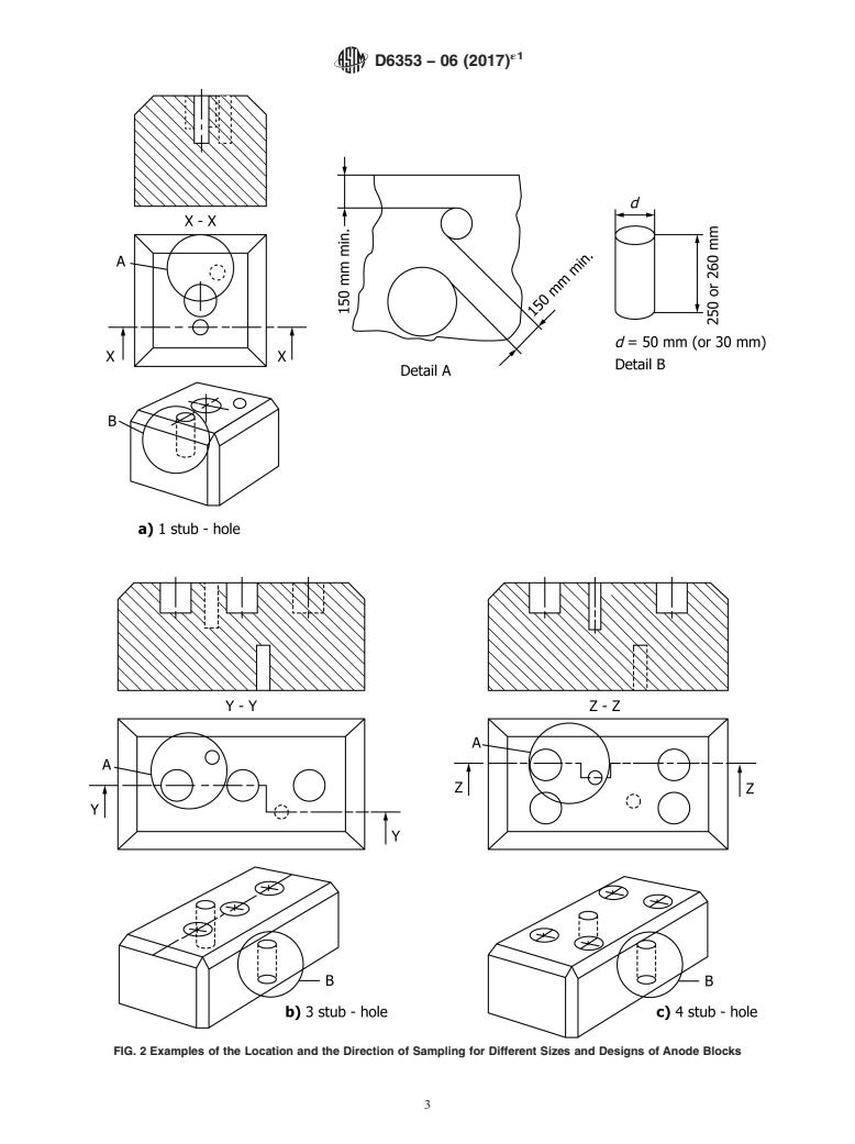 ASTM D6353-06(2017)e1 - Standard Guide for  Sampling Plan and Core Sampling for Prebaked Anodes Used in   Aluminum Production