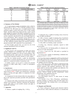 ASTM D6376-10(2017)e1 ASTM D6376-10(2017)e1 - Standard Test Method for Determination of Trace Metals in Petroleum Coke by Wavelength Dispersive X-ray Fluorescence Spectroscopy - Page 2 preview