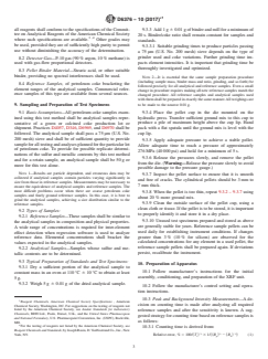 ASTM D6376-10(2017)e1 ASTM D6376-10(2017)e1 - Standard Test Method for Determination of Trace Metals in Petroleum Coke by Wavelength Dispersive X-ray Fluorescence Spectroscopy - Page 3 preview
