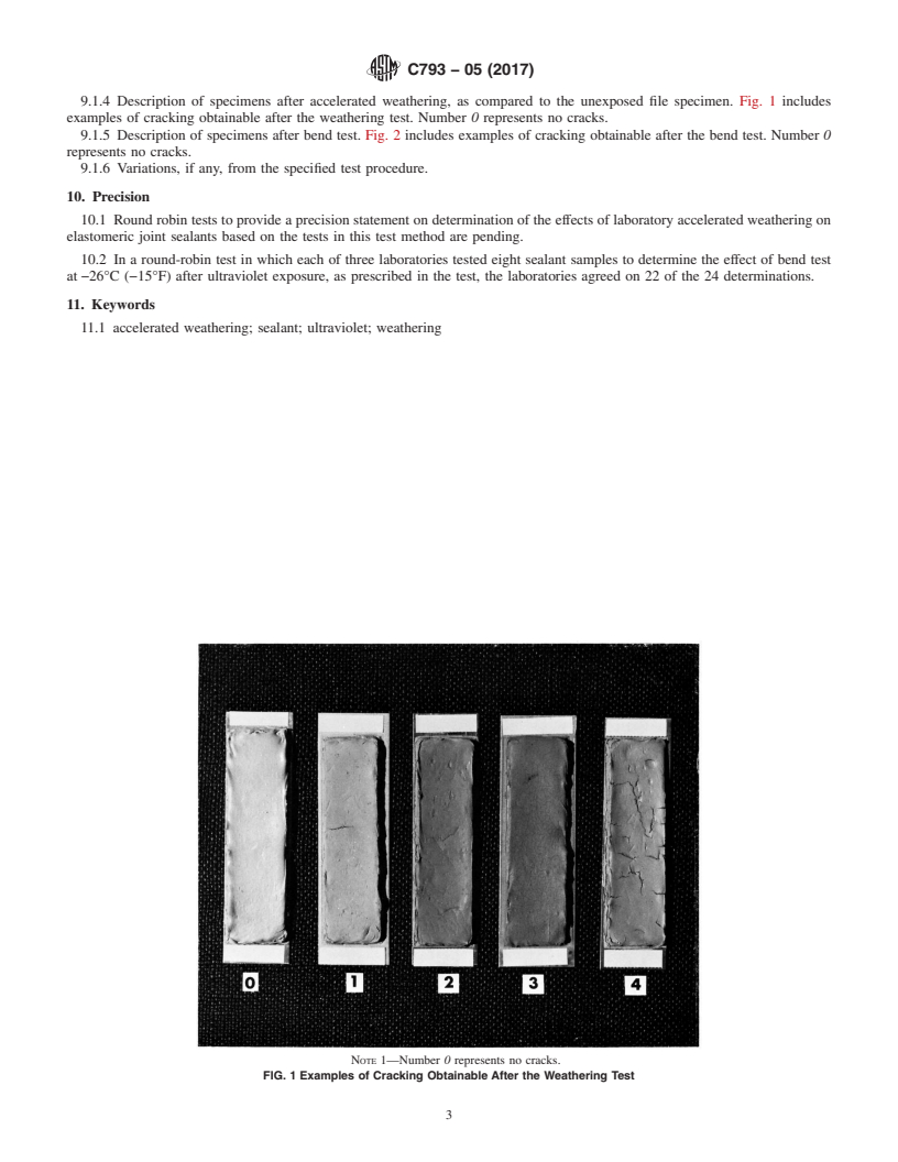 REDLINE ASTM C793-05(2017) - Standard Test Method for  Effects of Laboratory Accelerated Weathering on Elastomeric  Joint Sealants