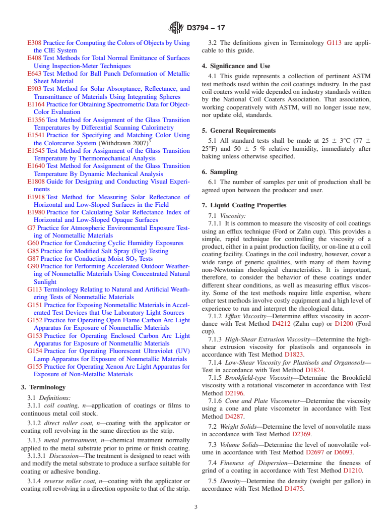 ASTM D3794-17 - Standard Guide for Testing Coil Coatings