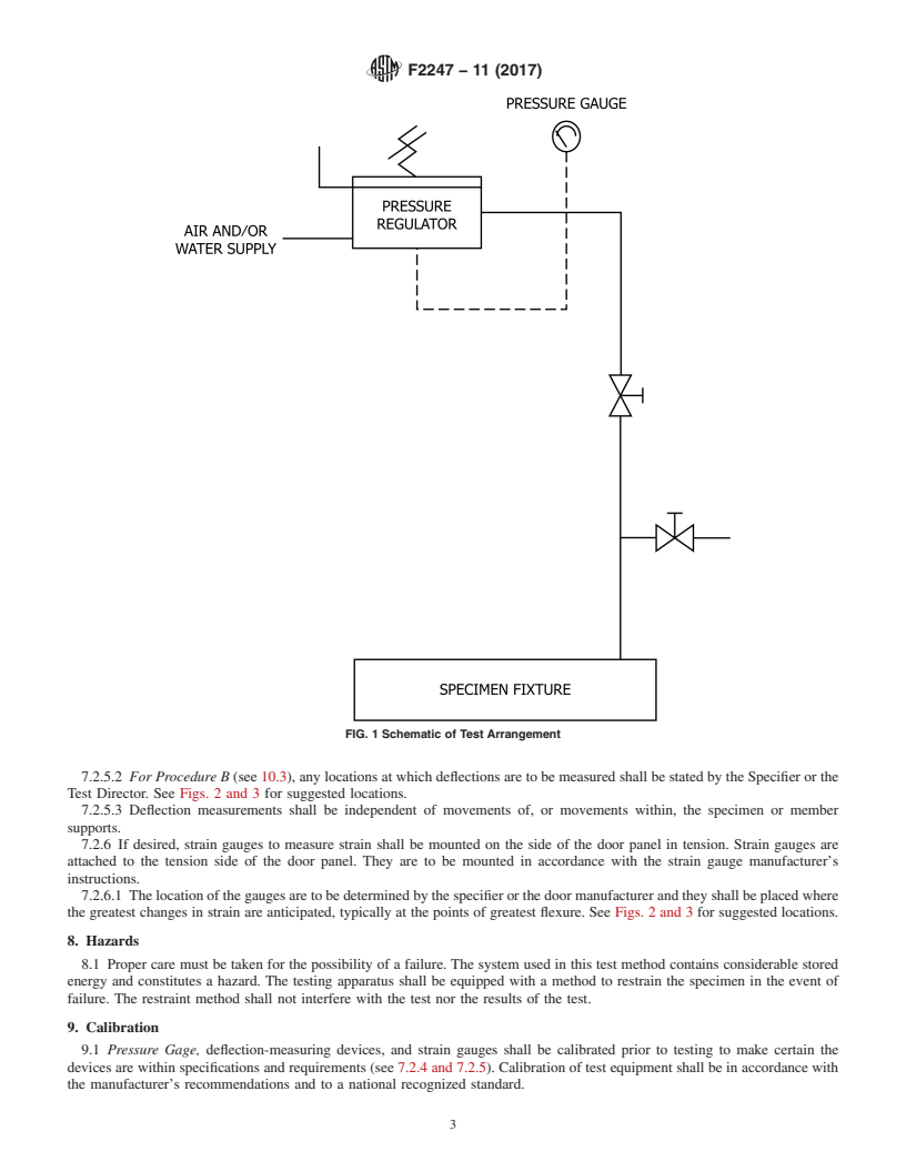 REDLINE ASTM F2247-11(2017) - Standard Test Method for  Metal Doors Used in Blast Resistant Applications (Equivalent  Static Load Method)