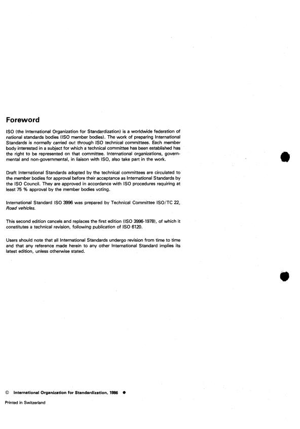 ISO 3996:1986 ISO 3996:1986 - Road vehicles -- Brake hose assemblies for hydraulic braking systems used with a non-petroleum-base hydraulic fluid - Page 2 preview
