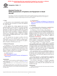 ASTM F3230-17 ASTM F3230-17 - Standard Practice for Safety Assessment of Systems and Equipment in Small Aircraft