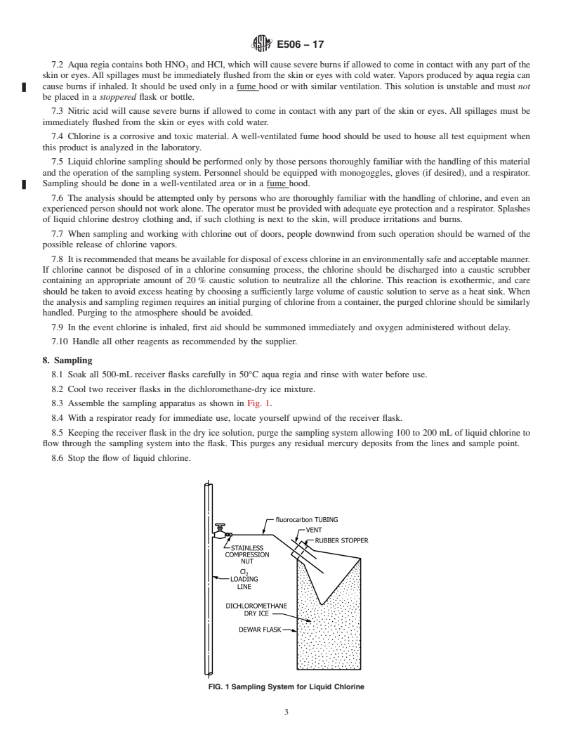 REDLINE ASTM E506-17 - Standard Test Method for Mercury in Liquid Chlorine