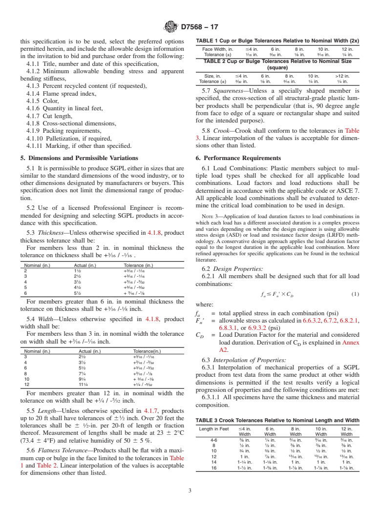 ASTM D7568-17 - Standard Specification for  Polyethylene-Based Structural-Grade Plastic Lumber for Outdoor  Applications