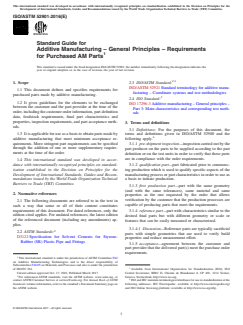 ASTM ISO/ASTM52901-16 ASTM ISO/ASTM52901-16 - Standard Guide for Additive Manufacturing – General Principles – Requirements for Purchased AM Parts - Page 1 preview
