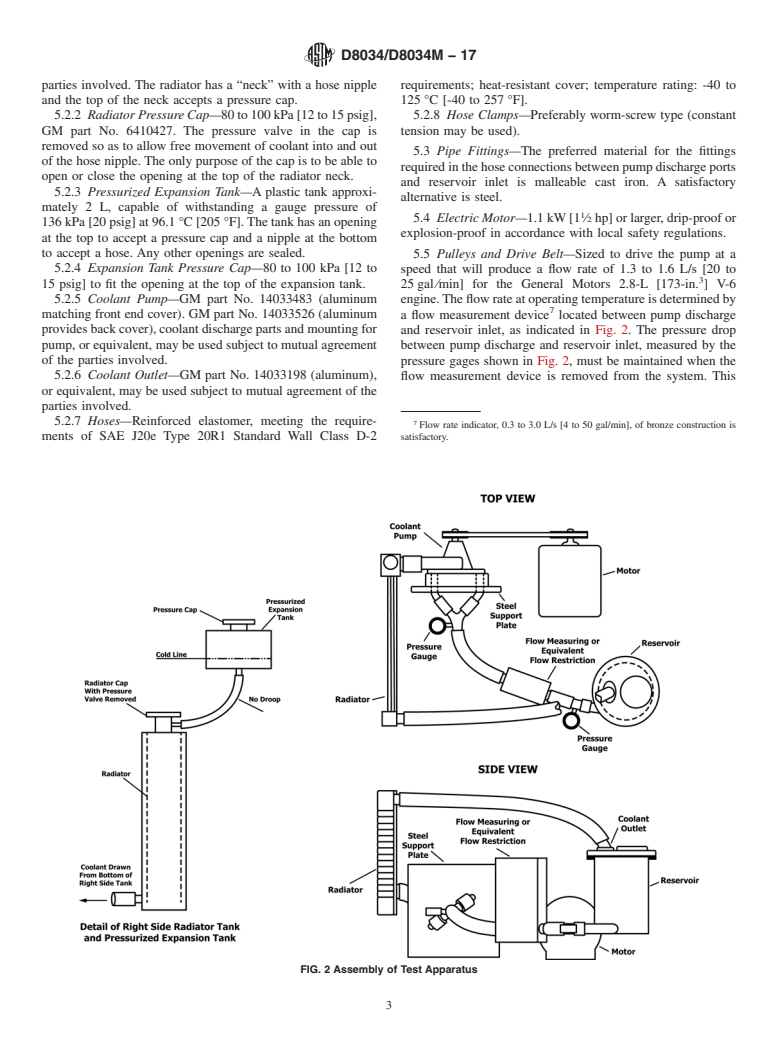 ASTM D8034/D8034M-17 - Standard Test Method for Simulated Service Corrosion Testing of Non-Aqueous Engine Coolants