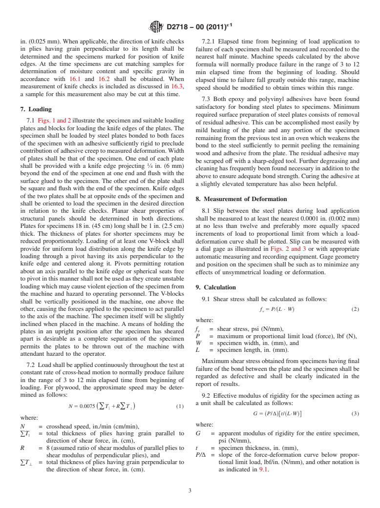 ASTM D2718-00(2011)e1 - Standard Test Methods for Structural Panels in Planar Shear (Rolling Shear)