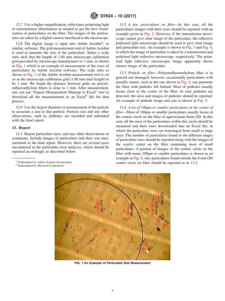 ASTM D7634-10(2017) - Standard Test Method for  Visualizing Particulate Sizes and Morphology of Particles Contained  in Hydrogen Fuel by Microscopy