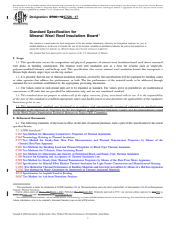 ASTM C726-17 REDLINE ASTM C726-17 - Standard Specification for Mineral Wool Roof Insulation Board - Page 1 preview
