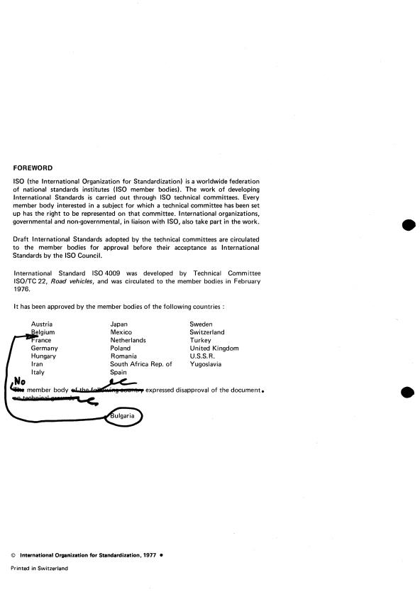 ISO 4009:1977 ISO 4009:1977 - Road vehicles -- Towing vehicles -- Mounting of electrical connections on rear cross members - Page 2 preview