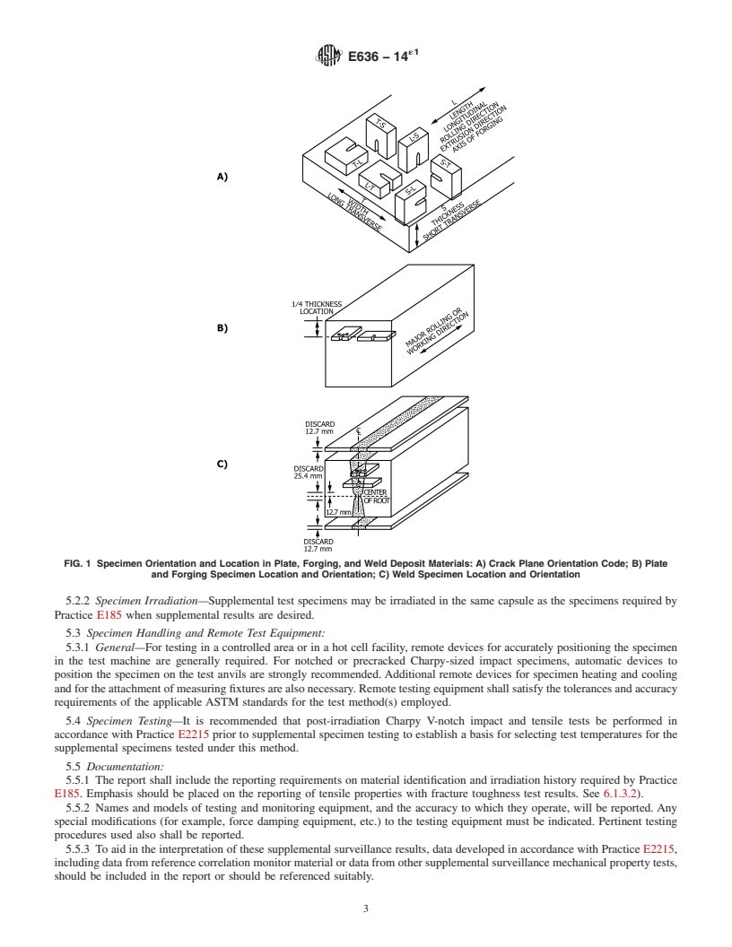 REDLINE ASTM E636-14e1 - Standard Guide for  Conducting Supplemental Surveillance Tests for Nuclear Power Reactor Vessels