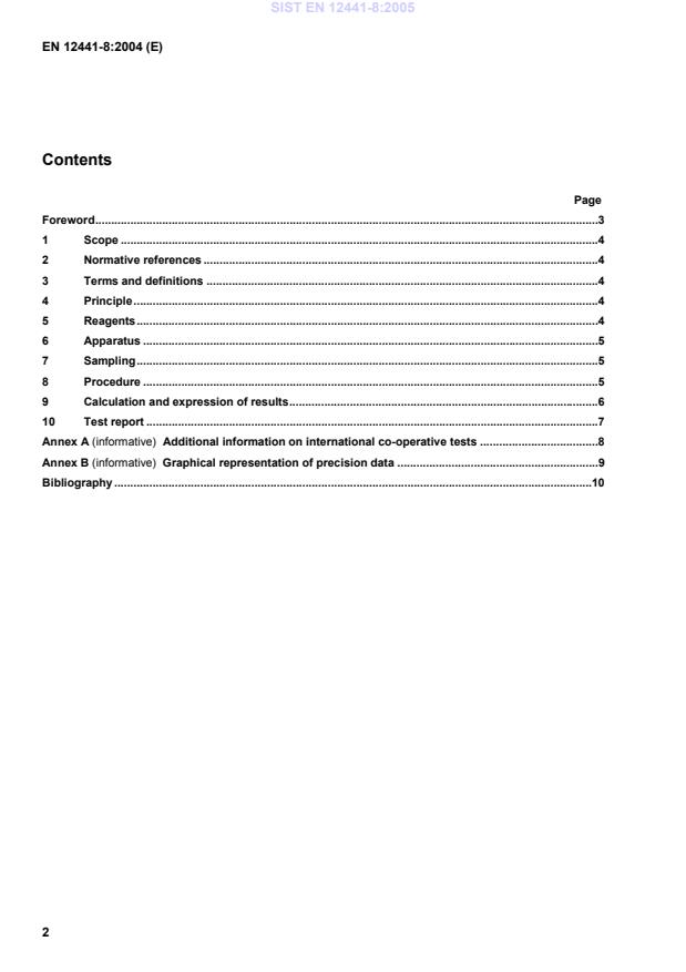 SIST EN 12441-8:2005 SIST EN 12441-8:2005 - Page 4 preview