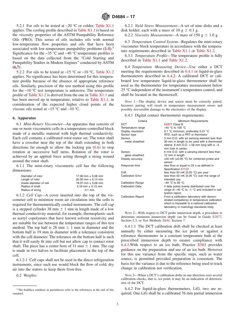 ASTM D4684-17 - Standard Test Method for Determination of Yield Stress and Apparent Viscosity of Engine  Oils at Low Temperature