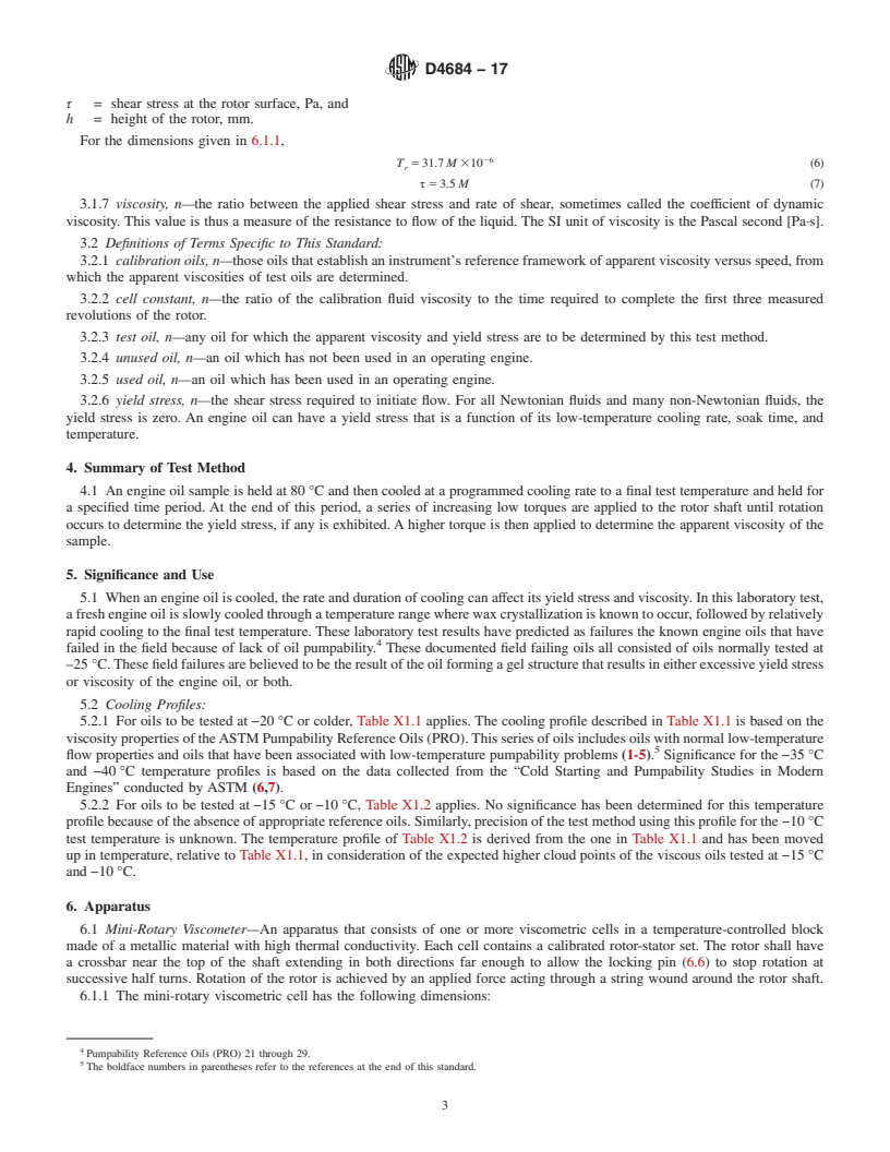 REDLINE ASTM D4684-17 - Standard Test Method for Determination of Yield Stress and Apparent Viscosity of Engine  Oils at Low Temperature