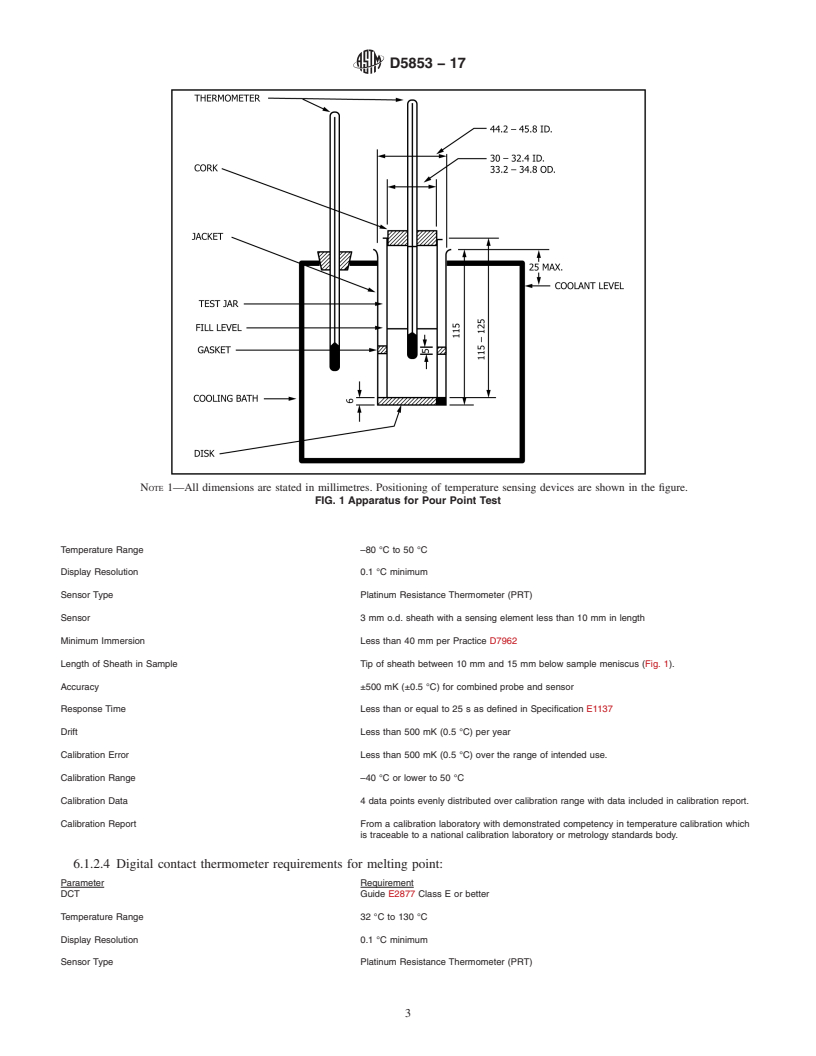 REDLINE ASTM D5853-17 - Standard Test Method for  Pour Point of Crude Oils