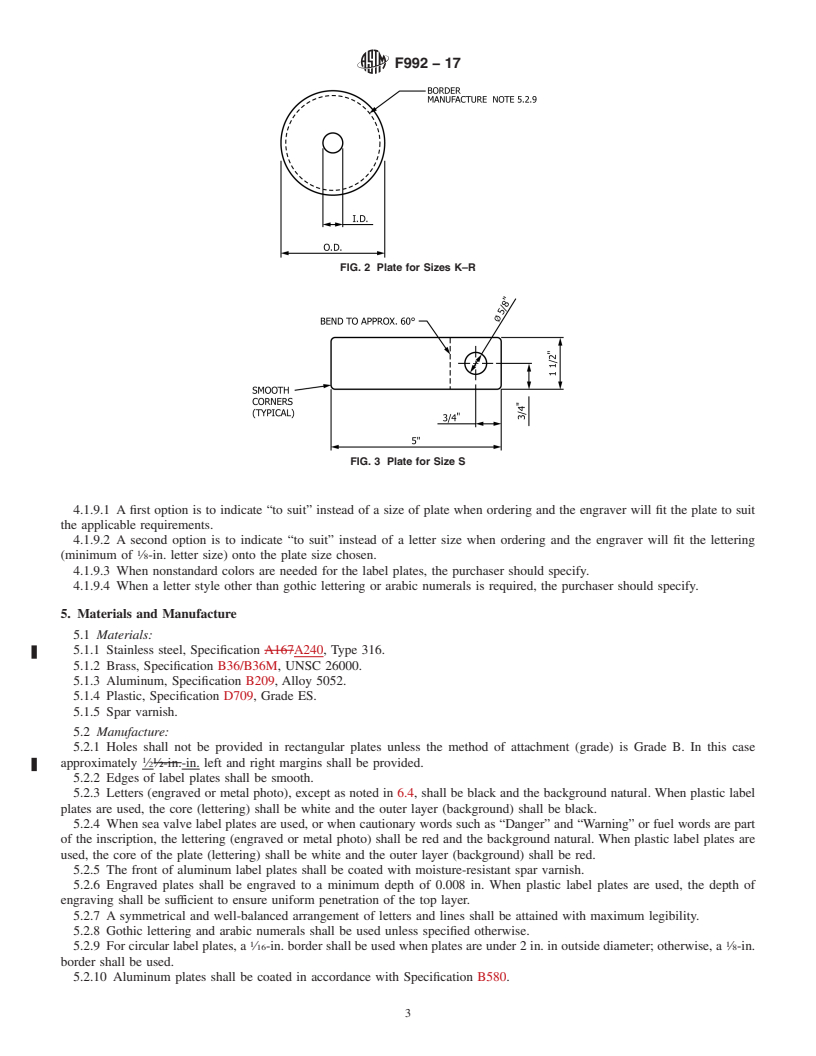 REDLINE ASTM F992-17 - Standard Specification for  Valve Label Plates