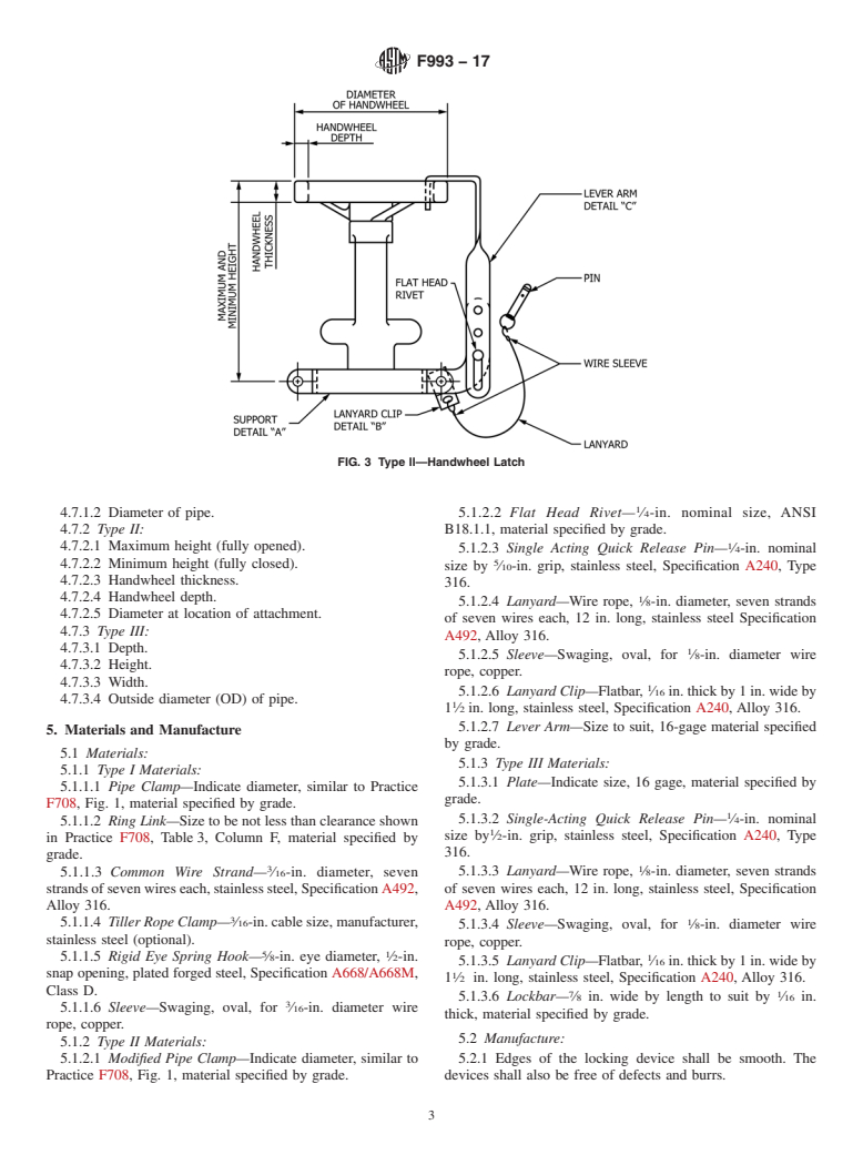 ASTM F993-17 - Standard Specification for  Valve Locking Devices