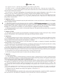 ASTM C1749-17a REDLINE ASTM C1749-17a - Standard Guide for Measurement of the Rheological Properties of Hydraulic Cementious Paste Using a Rotational Rheometer - Page 2 preview