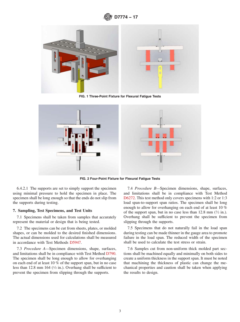 ASTM D7774-17 - Standard Test Method for  Flexural Fatigue Properties of Plastics