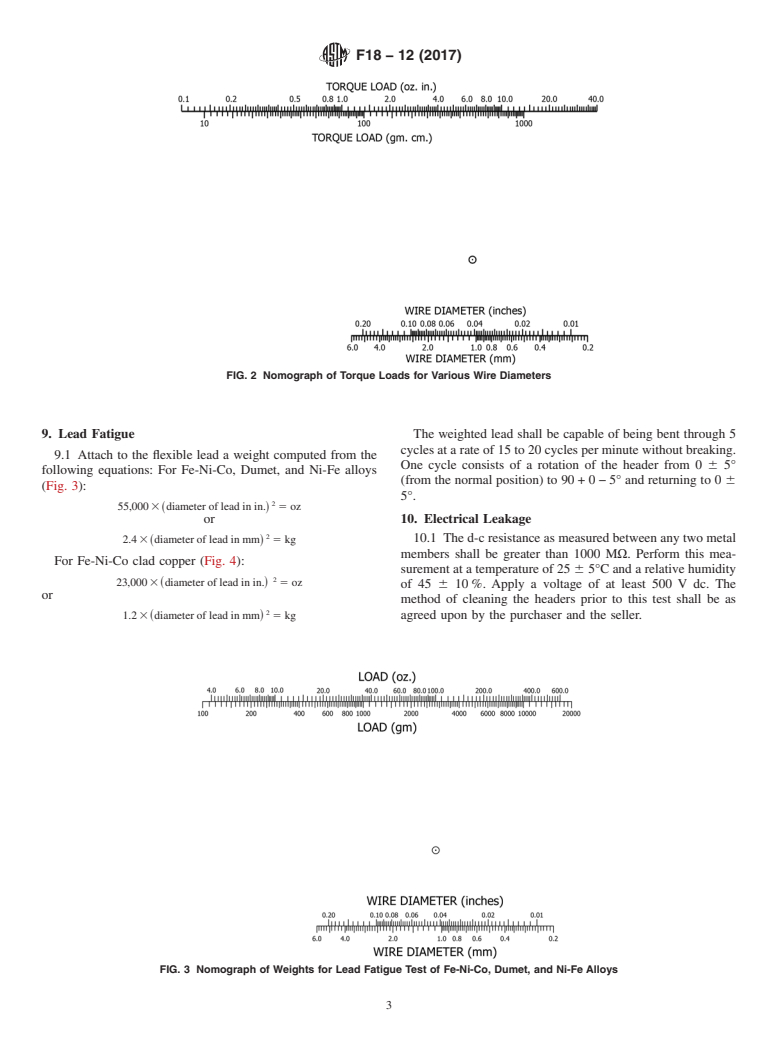 ASTM F18-12(2017) - Standard Specification and Test Method for  Evaluation of Glass-to-Metal Headers Used in Electron Devices