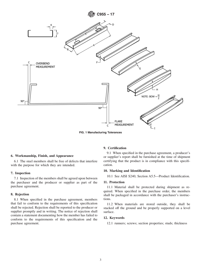 ASTM C955-17 - Standard Specification for Cold-Formed Steel Structural Framing Members