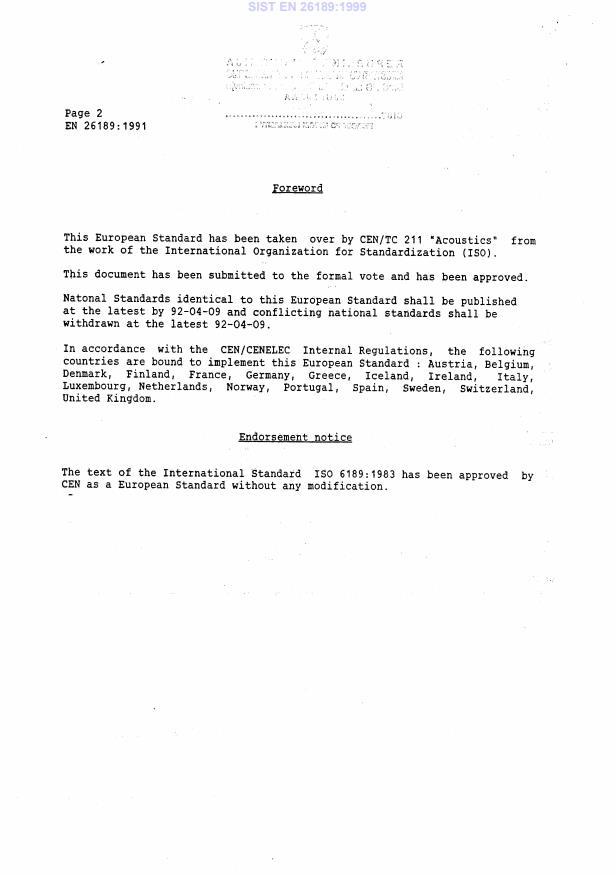 EN 26189:1991 EN 26189:1999 - Page 4 preview