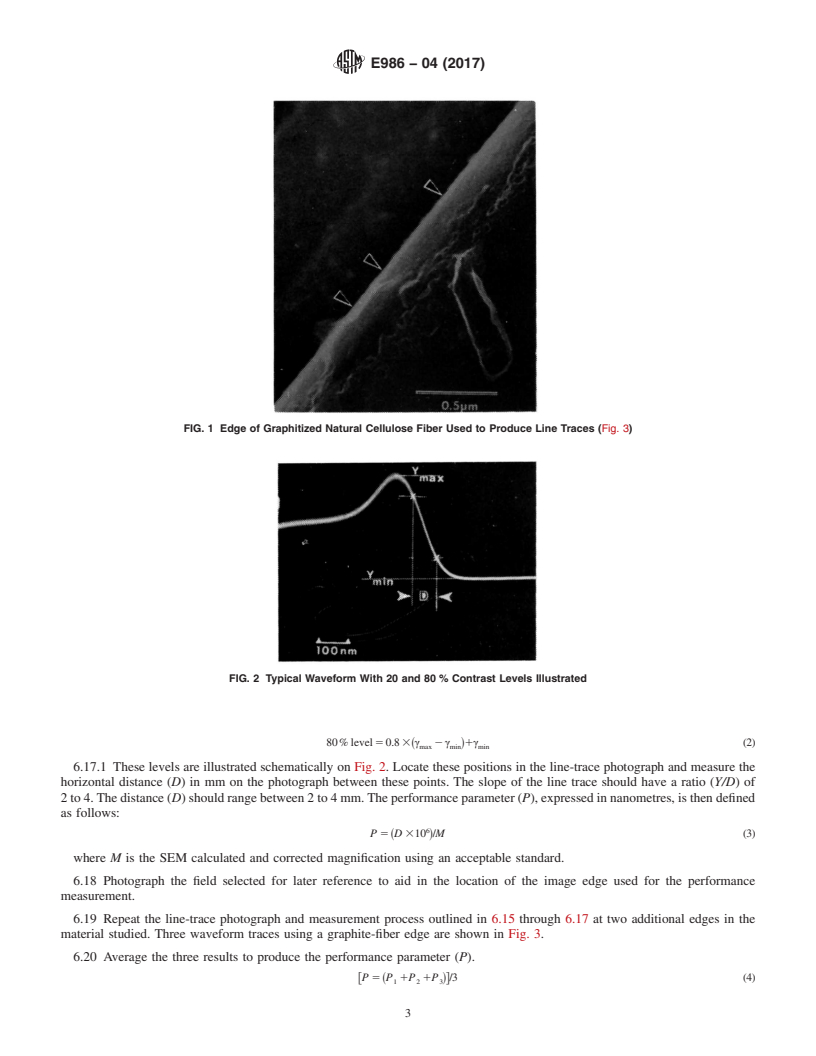 REDLINE ASTM E986-04(2017) - Standard Practice for  Scanning Electron Microscope Beam Size Characterization