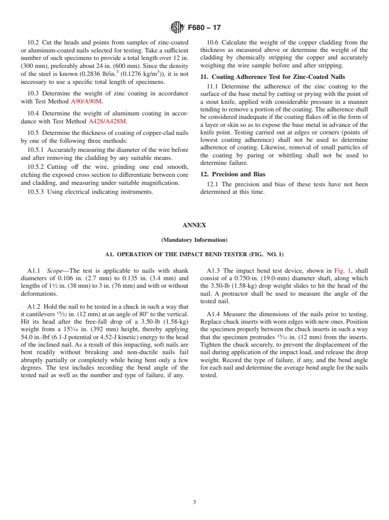 ASTM F680-17 - Standard Test Methods for  Nails