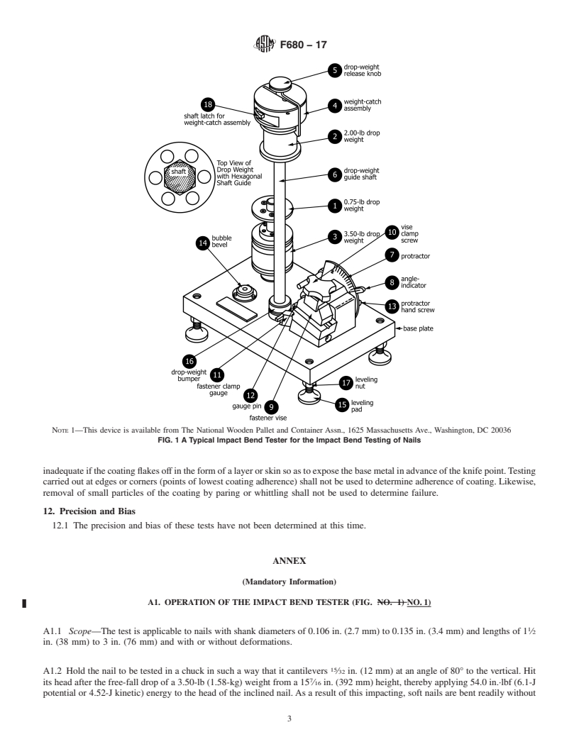 REDLINE ASTM F680-17 - Standard Test Methods for  Nails