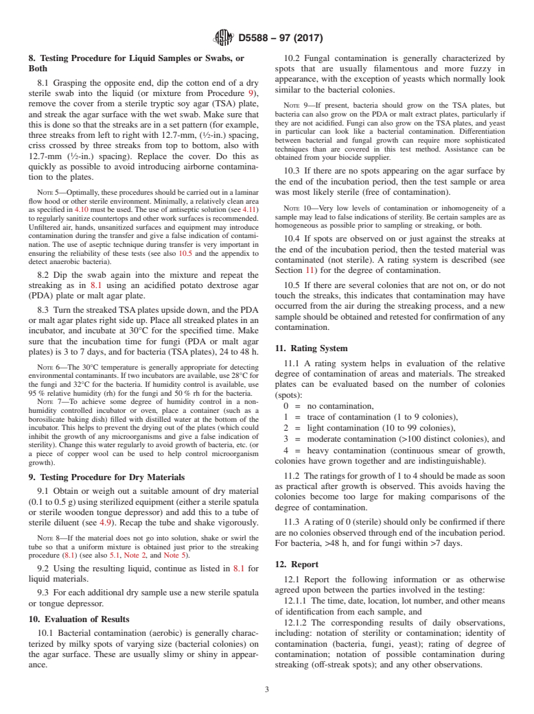 ASTM D5588-97(2017) - Standard Test Method for Determination of the Microbial Condition of Paint, Paint Raw  Materials,   and Plant Areas