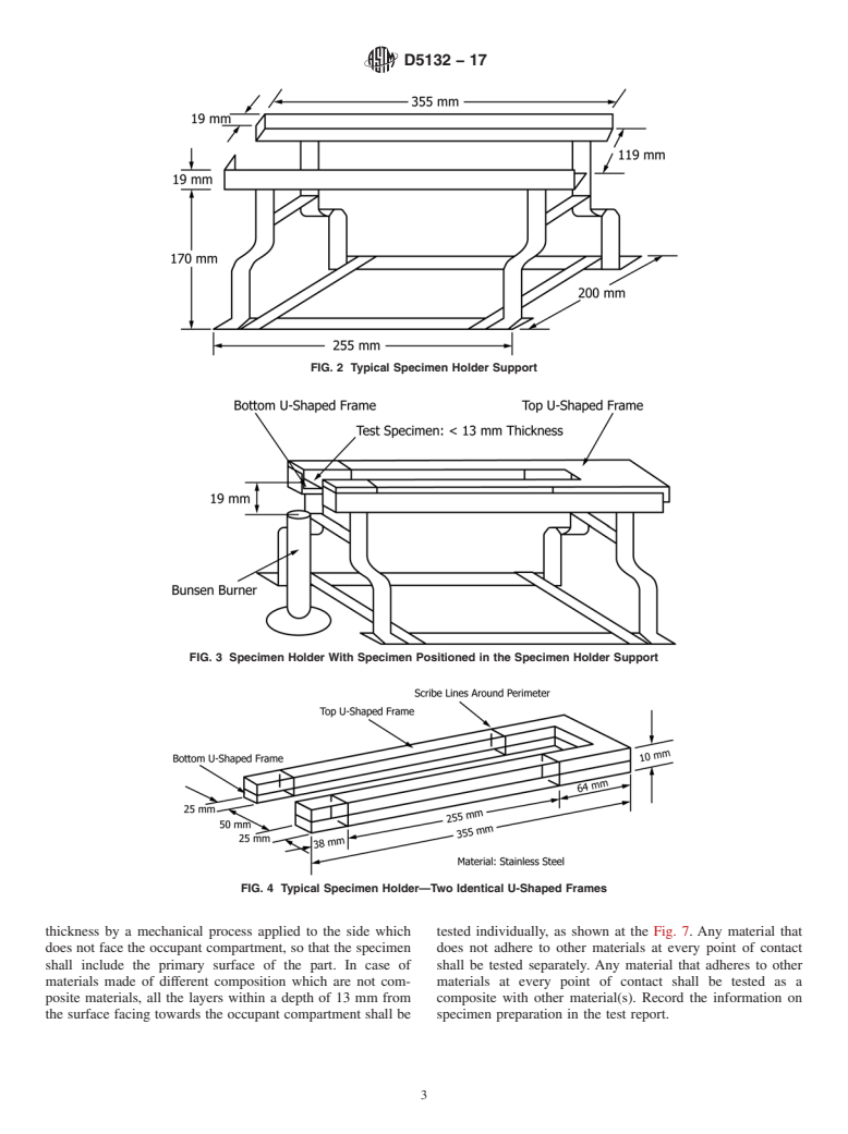 ASTM D5132-17 - Standard Test Method for  Horizontal Burning Rate of Polymeric Materials Used in Occupant  Compartments of Motor Vehicles