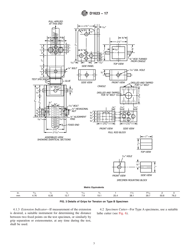 ASTM D1623-17 - Standard Test Method for  Tensile and Tensile Adhesion Properties of Rigid Cellular Plastics