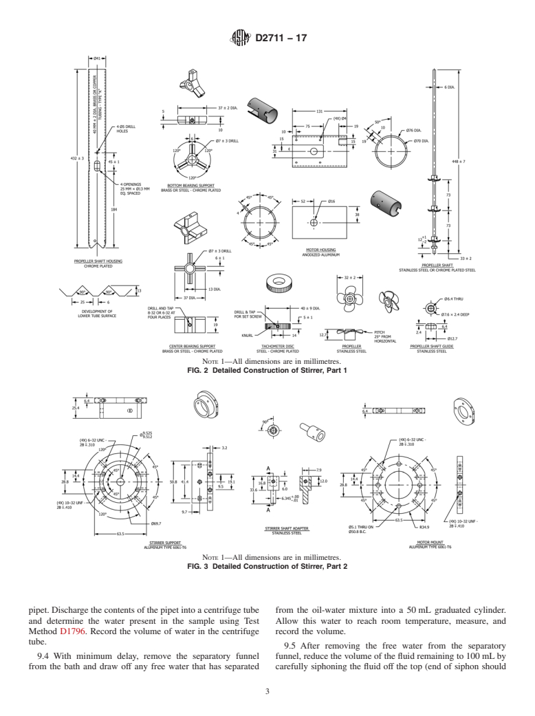 ASTM D2711-17 - Standard Test Method for  Demulsibility Characteristics of Lubricating Oils