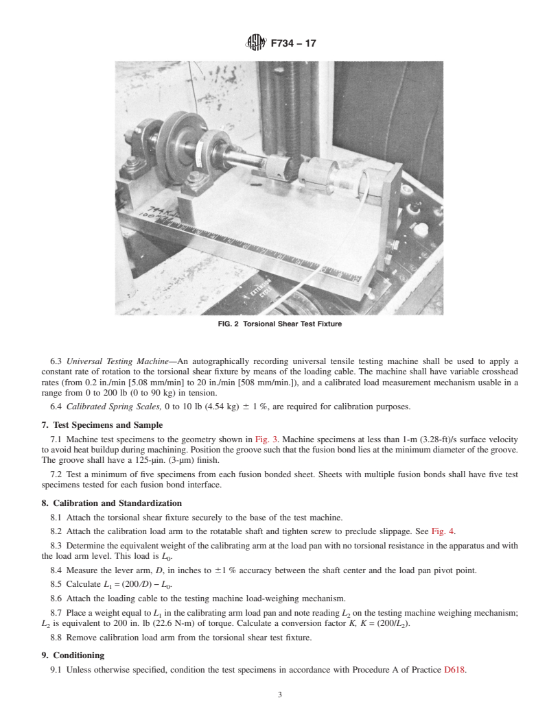 REDLINE ASTM F734-17 - Standard Test Method for  Shear Strength of Fusion Bonded Polycarbonate Aerospace Glazing  Material