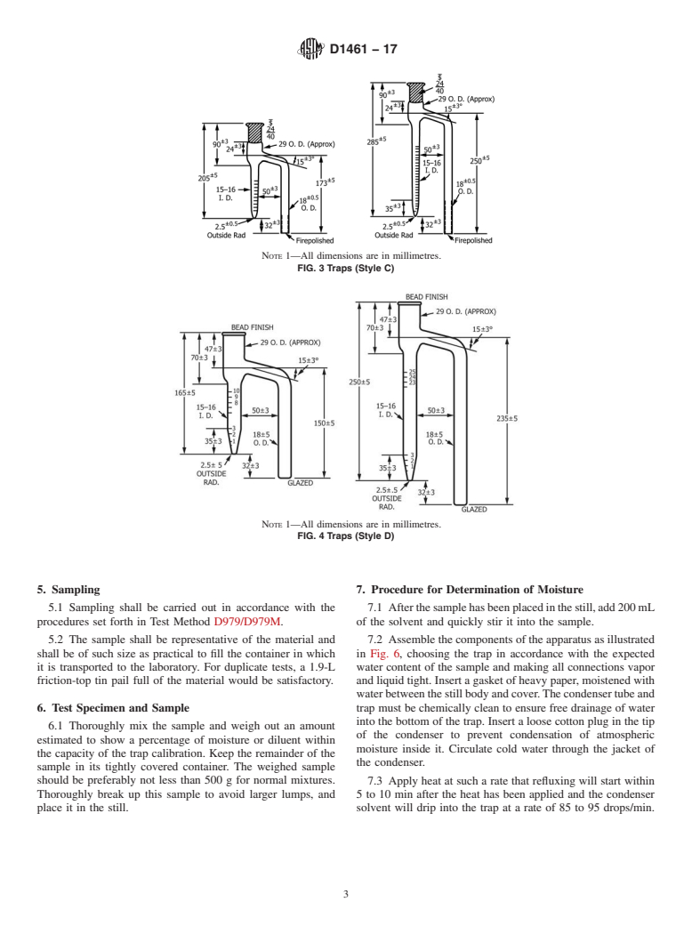 ASTM D1461-17 - Standard Test Method for  Moisture or Volatile Distillates in Asphalt Mixtures