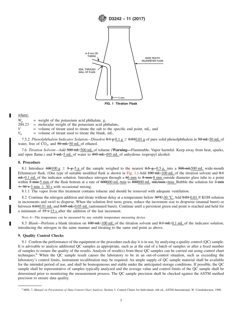 REDLINE ASTM D3242-11(2017) - Standard Test Method for  Acidity in Aviation Turbine Fuel