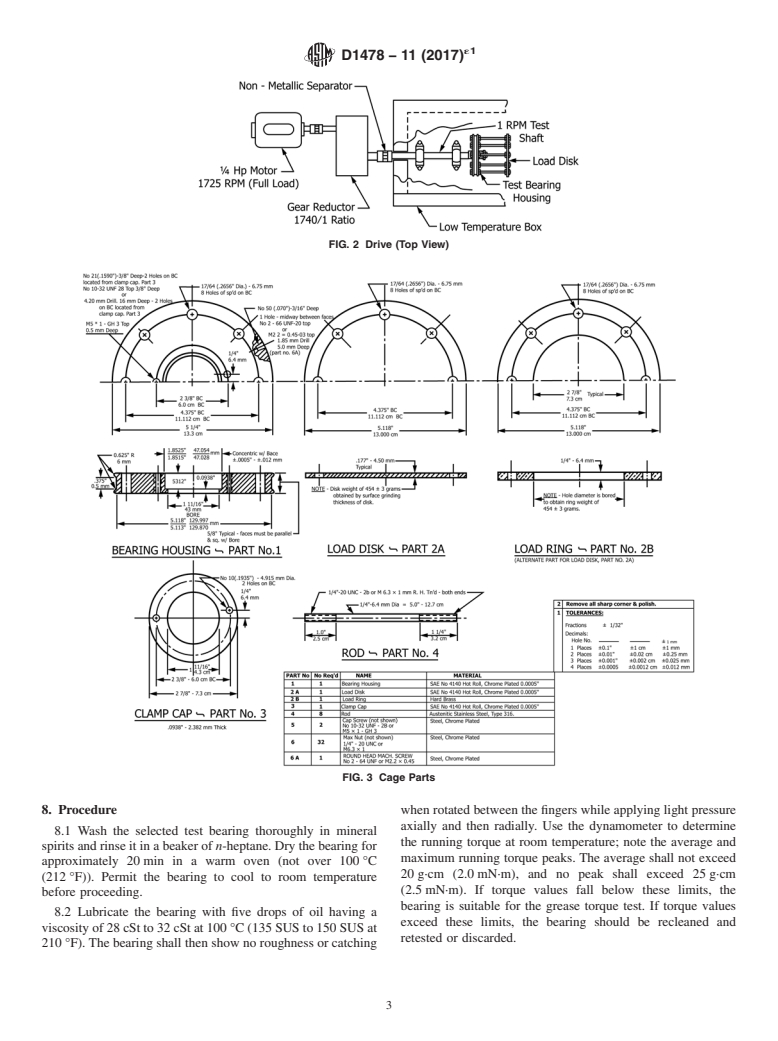 ASTM D1478-11(2017)e1 - Standard Test Method for  Low-Temperature Torque of Ball Bearing Grease