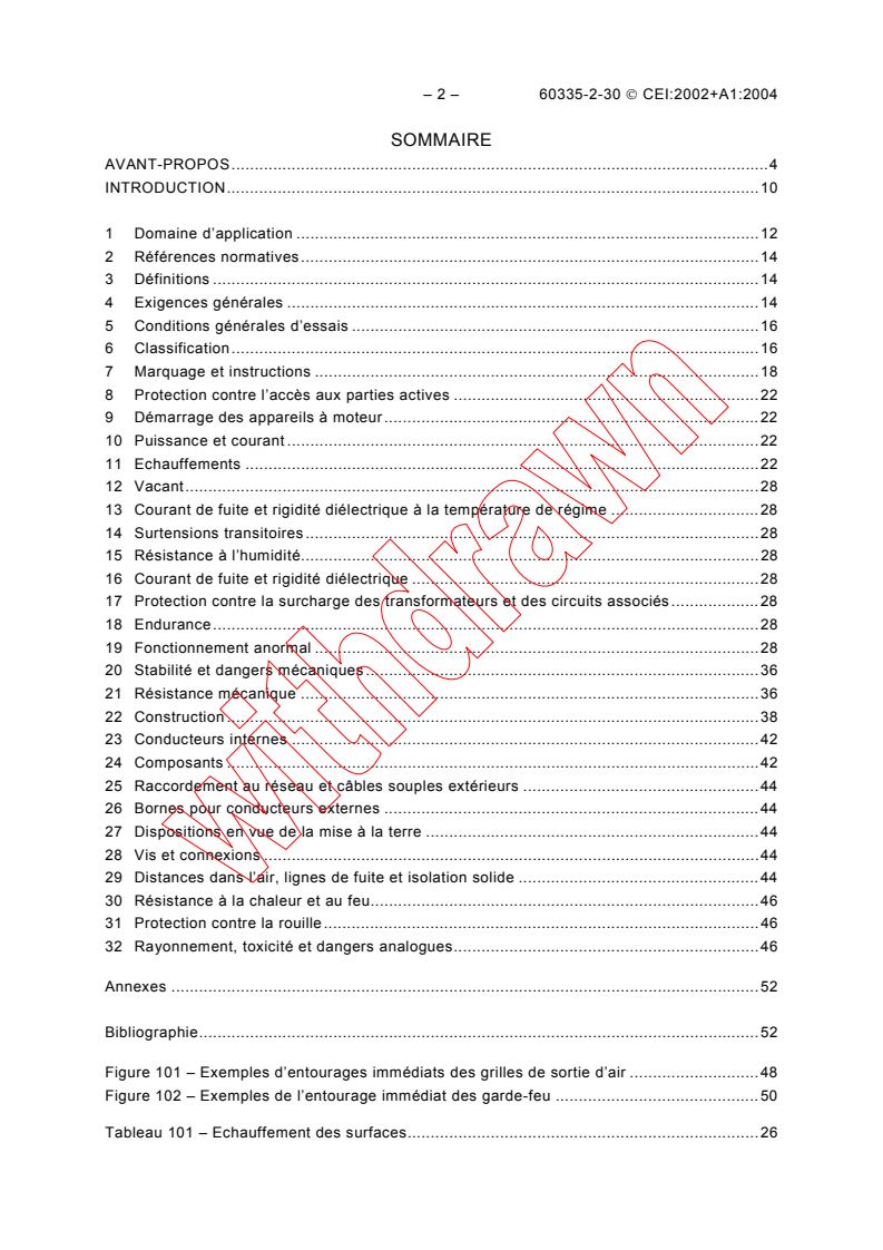 IEC 60335-2-30:2002 IEC 60335-2-30:2002+AMD1:2004 CSV - Household and similar electrical appliances - Safety - Part 2-30: Particular requirements for room heaters
Released:9/16/2004
Isbn:2831876214 - Page 4 preview