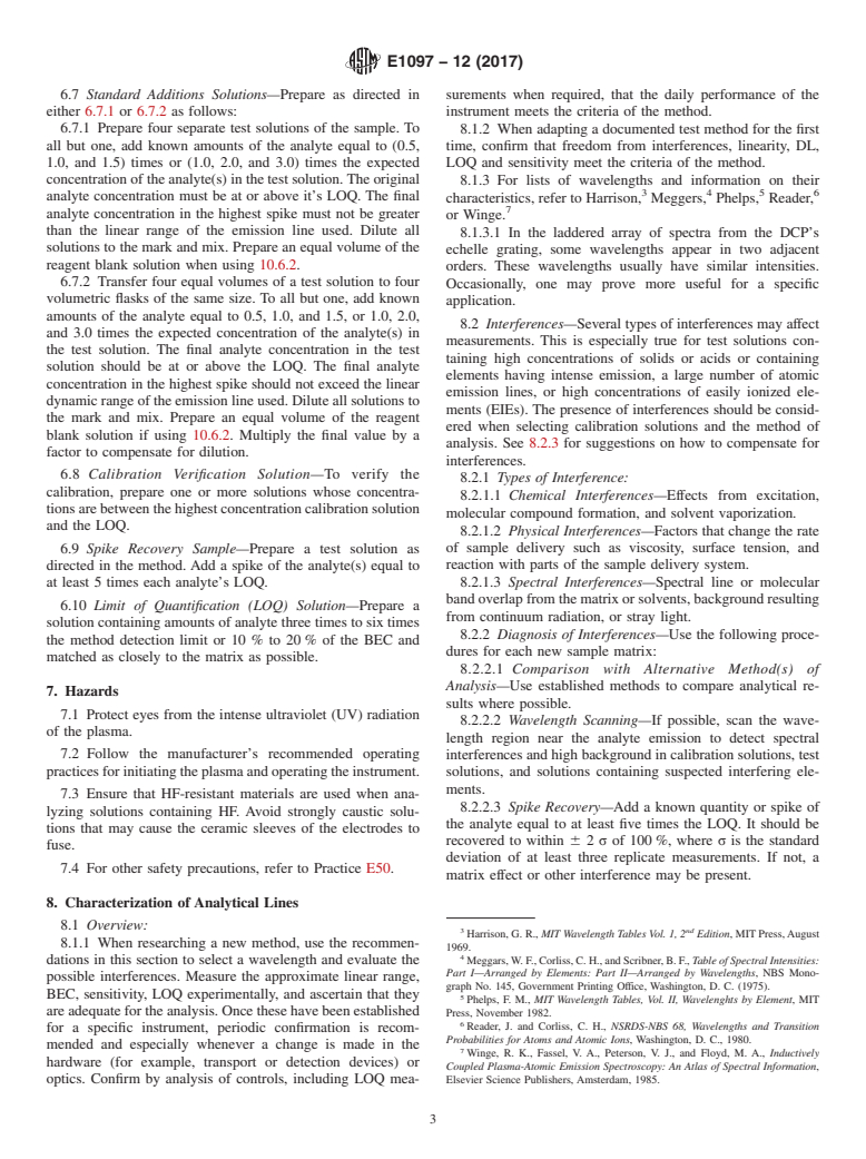 ASTM E1097-12(2017) - Standard Guide for  Determination of Various Elements by Direct Current Plasma  Atomic Emission Spectrometry