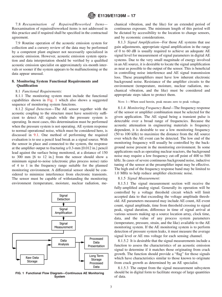 ASTM E1139/E1139M-17 - Standard Practice for  Continuous Monitoring of Acoustic Emission from Metal Pressure  Boundaries