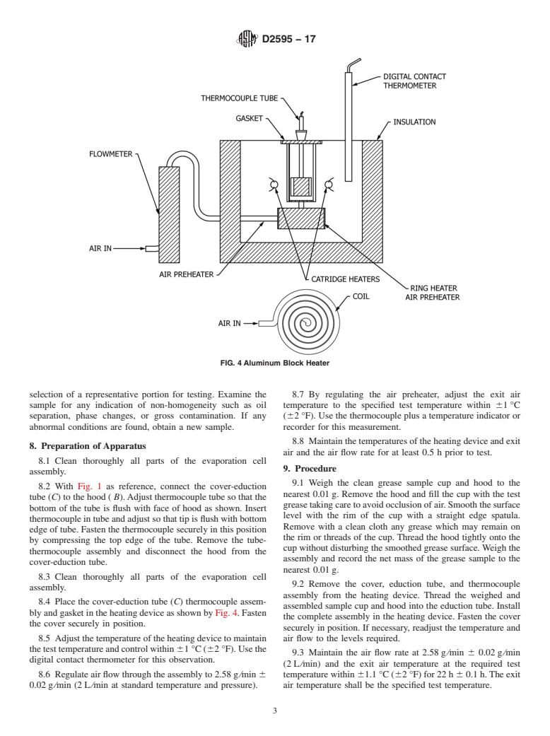 ASTM D2595-17 - Standard Test Method for Evaporation Loss of Lubricating Greases Over Wide-Temperature  Range